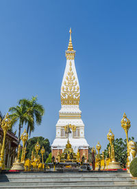 View of temple building against clear sky