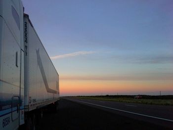 Road at sunset