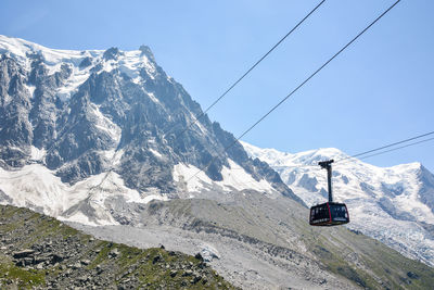 Scenic view of snow covered mountains