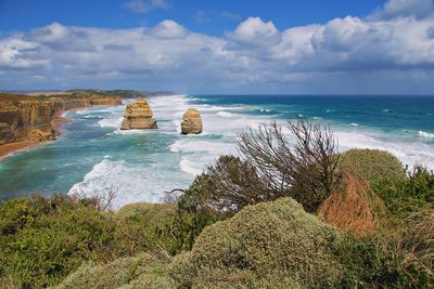 Scenic view of sea against sky