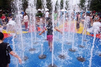 Water splashing in water