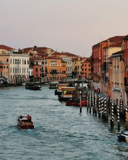 View of buildings in canal