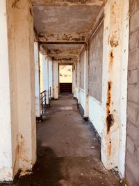 Corridor of old building