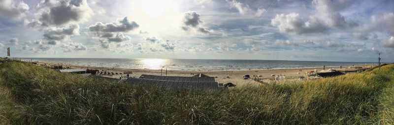 Panoramic view of sea against sky