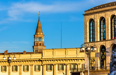 Low angle view of building against sky