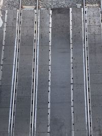 High angle view of footpath