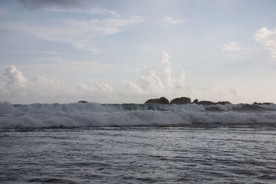 Scenic view of sea against sky