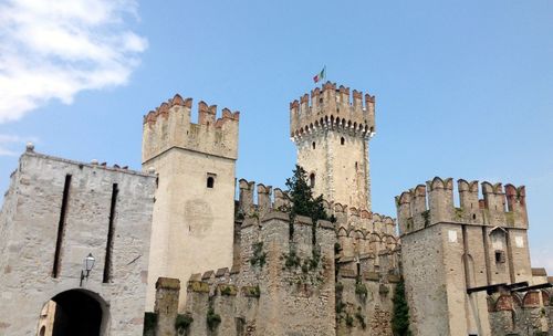 Low angle view of building against sky