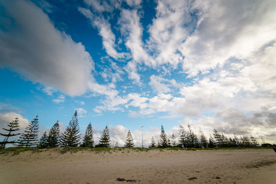 Scenic view of land against sky