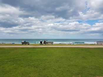 Scenic view of beach