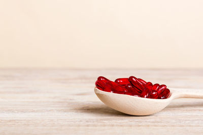 Close-up of food on table