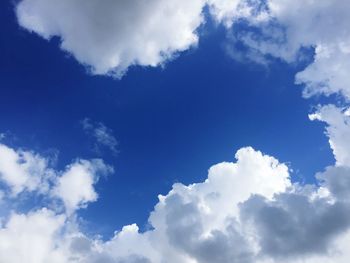 Low angle view of clouds in sky