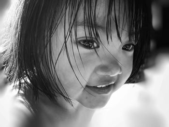 Close-up portrait of girl