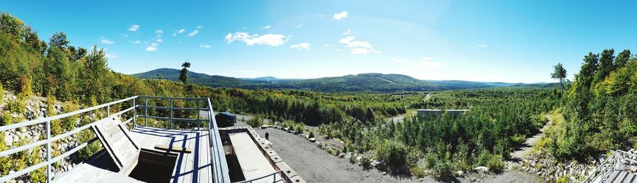 Panoramic shot of mountains