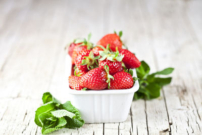 Close-up of strawberries