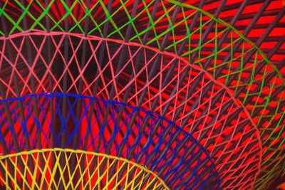 Full frame shot of red wall