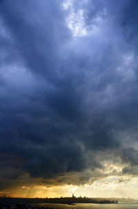 Clouds over landscape