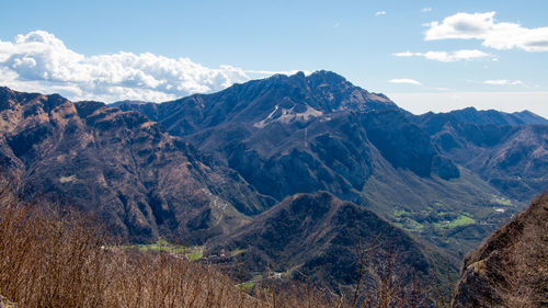 Panorama of the valsassina mountains