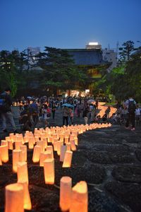 Group of people in shopping mall