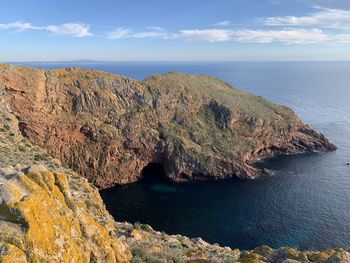 Island berlengas  ocean blue sky