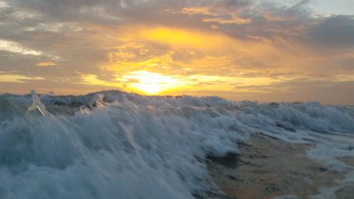 Scenic view of cloudscape during sunset