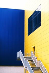 Modern building against blue sky