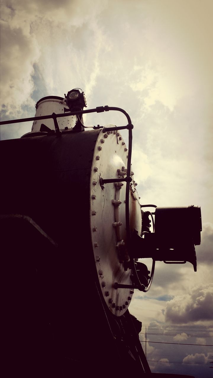 transportation, sky, mode of transport, cloud - sky, land vehicle, dusk, old-fashioned, travel, outdoors, silhouette, low angle view, technology, cloud, cloudy, day, no people, train - vehicle, car, sunset, ship