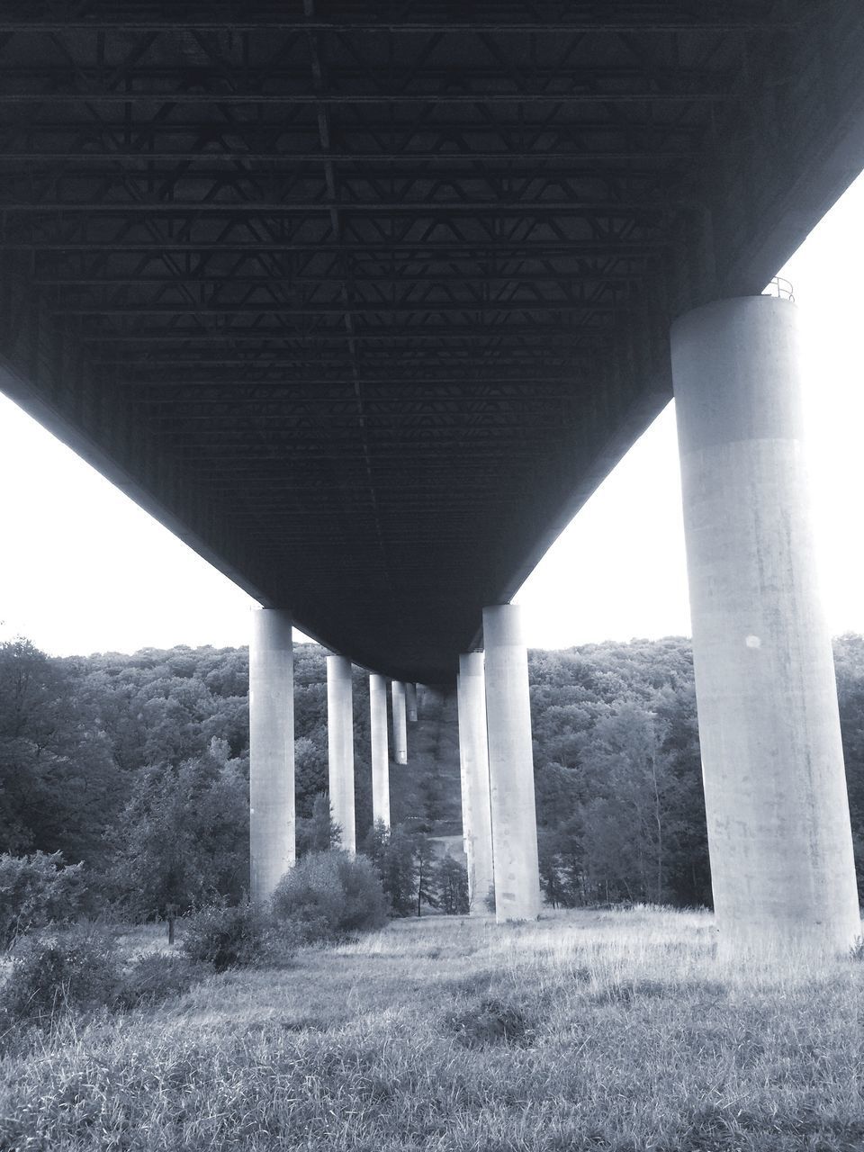 VIEW OF BRIDGE UNDER BELOW ARCH