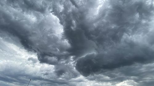 Low angle view of storm clouds in sky