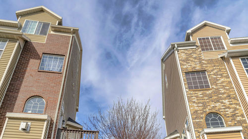 Low angle view of historic building against sky