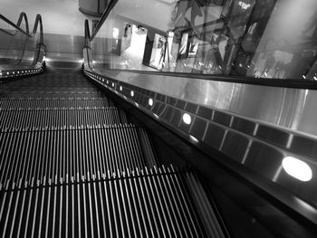 View of escalator