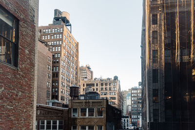 Low angle view of buildings against sky