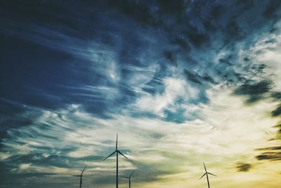 Low angle view of cloudy sky
