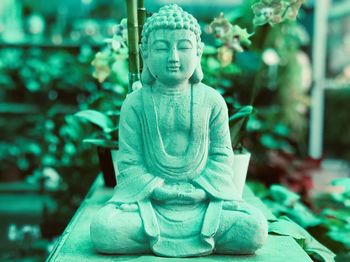 Close-up of buddha statue