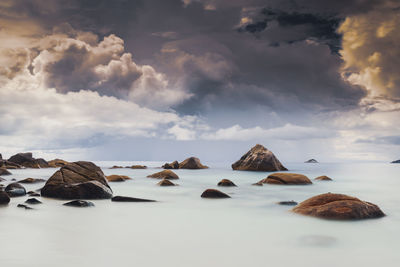 Beautiful view of anze lazio beach in praslin, seychelles