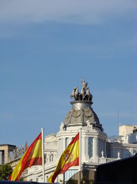 Low angle view of building against sky