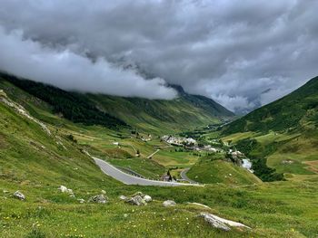 Scenic view of landscape against sky