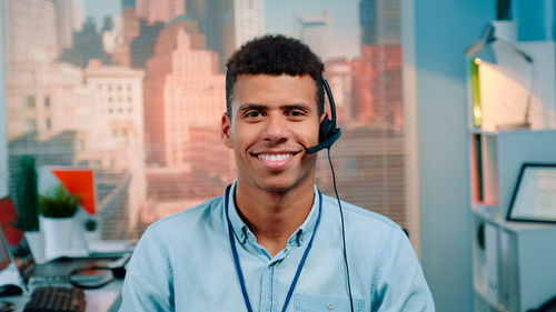 Portrait of a smiling young man