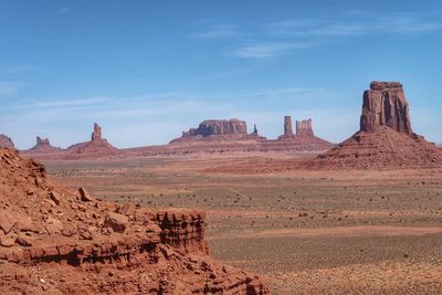 View of rock formations