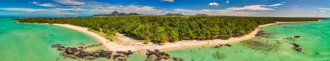 Panoramic shot of sea against sky