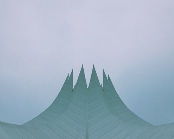 Low angle view of built structure against clear sky