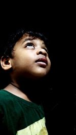 Portrait of boy looking away