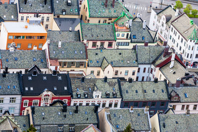 Rooftop view at a residential area