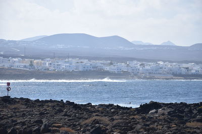 Scenic view of sea against sky