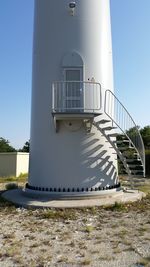 Built structure against clear blue sky
