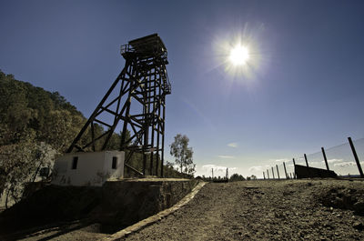 Traditional windmill against sky