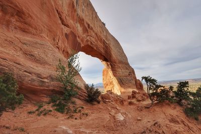 View of rock formations