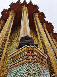 Low angle view of statue of building