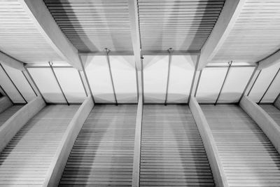 Low angle view of staircase in building