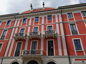 Low angle view of building against sky